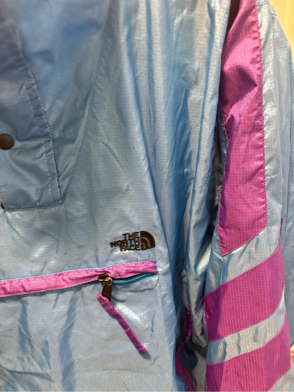 The North Face vintage streetwear Y2K Colour block lightweight Windbreaker - Picture 5 of 10